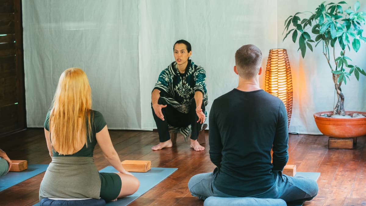 Peaceful meditation space at Pradisi