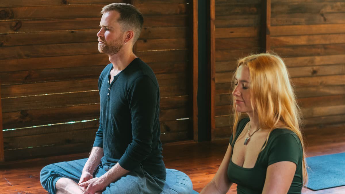 Meditation hall at Pradisi retreat center
